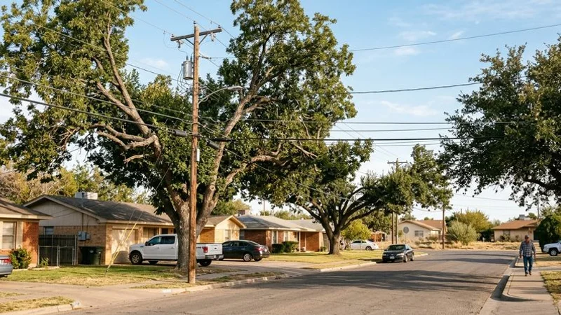 Diagram showing safe clearance zones around power lines