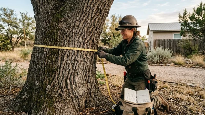 Tree size comparison chart for removal pricing